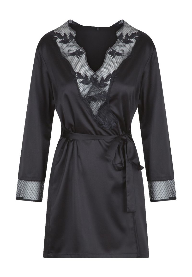 Linga Dore Kimono zwart S -