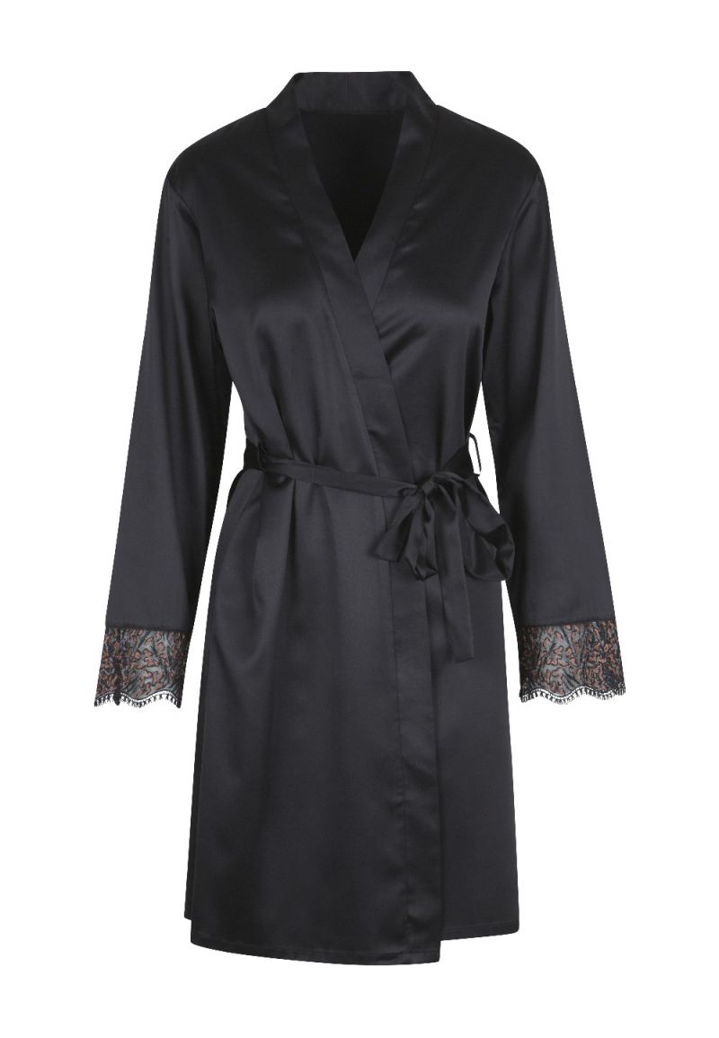 Linga Dore Kimono zwart Xl -