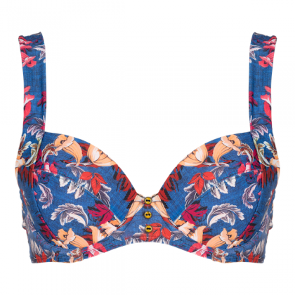 Linga Dore Mould Bra Denim blauw 40 B