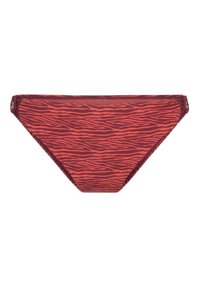 Linga Dore Slip Bikini Zebra rood 36 -