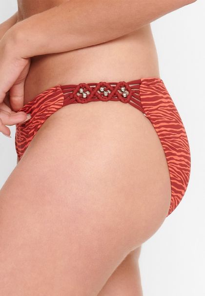 Linga Dore Slip Bikini Zebra rood 36 -