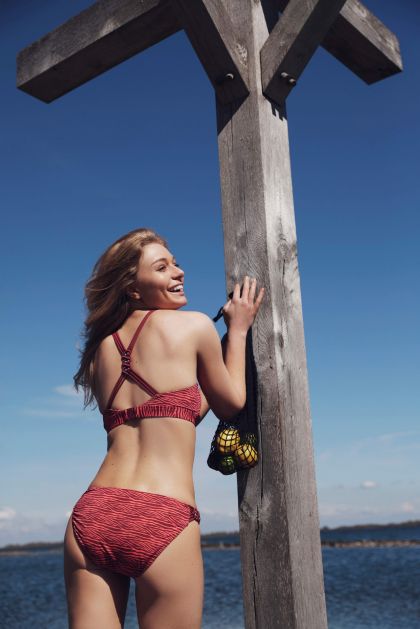 Linga Dore Slip Bikini Zebra rood 36 -