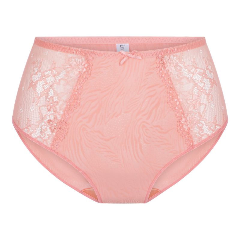 Linga Dore Slip High Waist Brief Daily Lace koraal Xl -