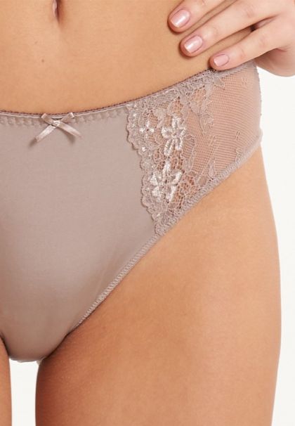 Linga Dore Slip Daily Lace taupe Xl -