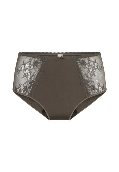 Linga Dore Slip High Waist Brief Daily Lace champagne L -