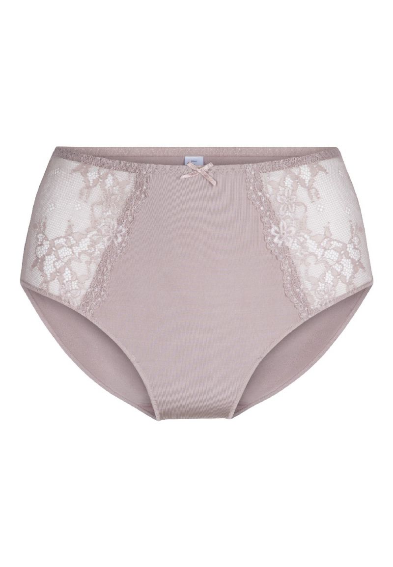 Linga Dore Slip High Waist Brief Daily Lace taupe 4xl -