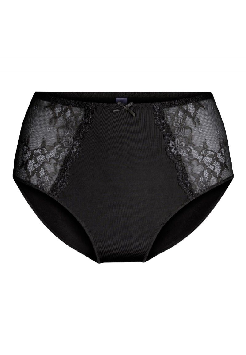Linga Dore Slip High Waist Brief Daily Lace zwart L -
