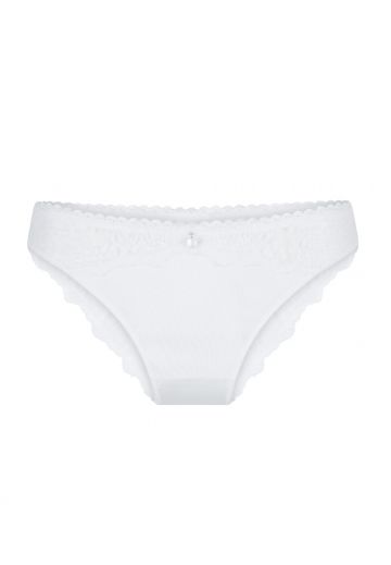 Linga Dore Slip met kanten achterkant Labrya champagne S -