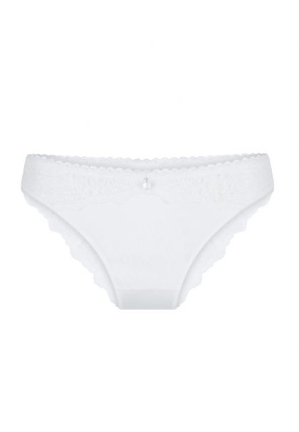 Linga Dore Slip met kanten achterkant Labrya champagne S -