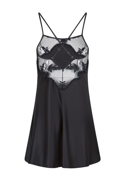 Linga Dore Spaghetti dress zwart L -