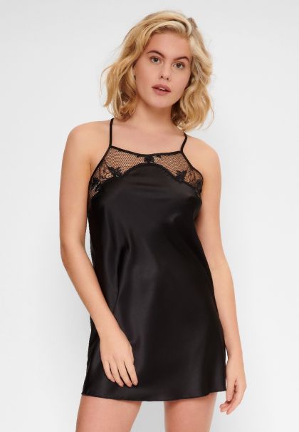 Linga Dore Spaghetti dress zwart L -