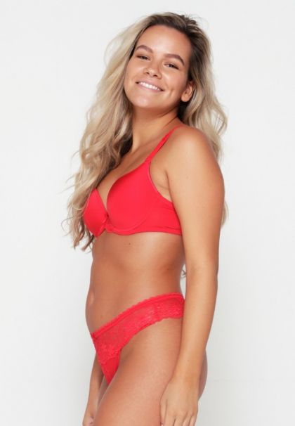 Linga Dore String Daily Lace rood L -