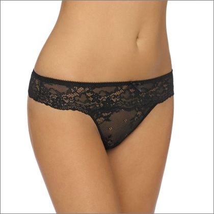 Linga Dore String Daily Lace zwart M -