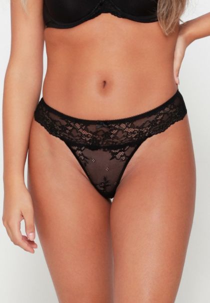 Linga Dore String Daily Lace zwart M -