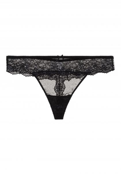 Linga Dore String Daily Lace zwart M -