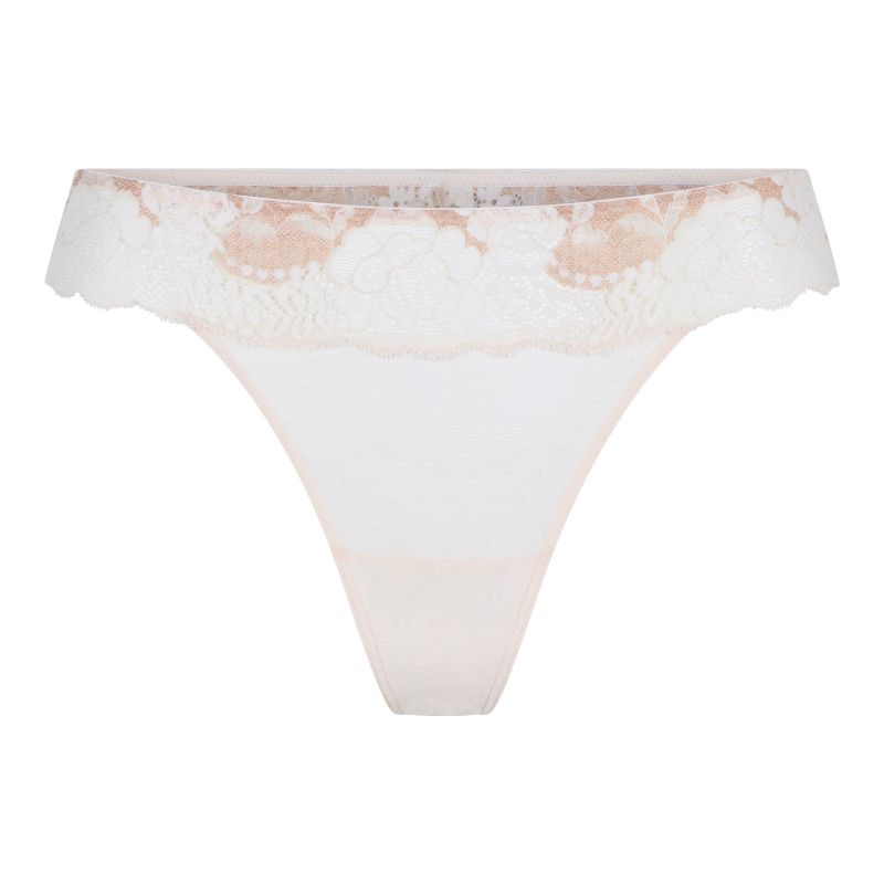 Linga Dore String Powder Puff champagne M -