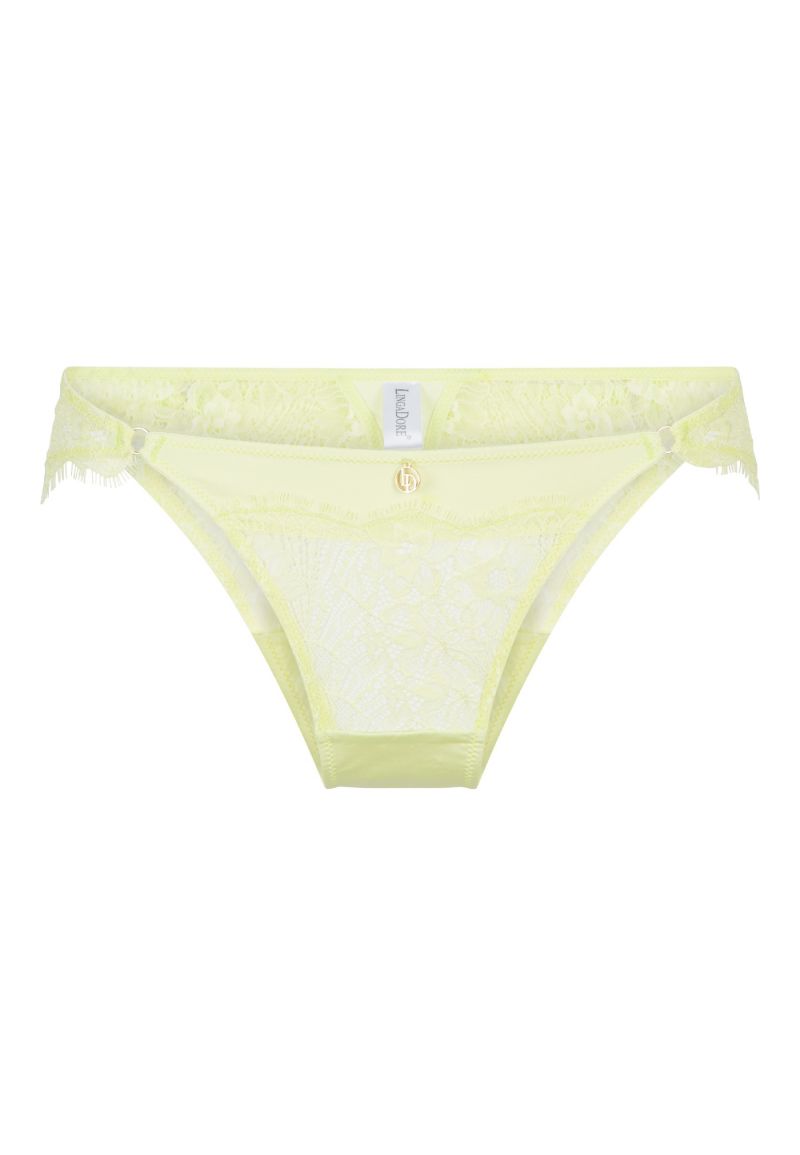 Linga Dore String Sunny Lime geel M -