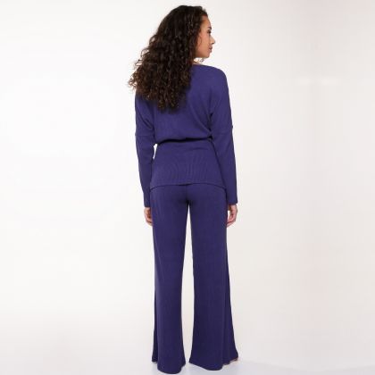 Linga Dore Top & Palazzo set blauw M -