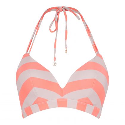 Linga Dore Triangel voorgevormde bikini set Streep oranje 40 C