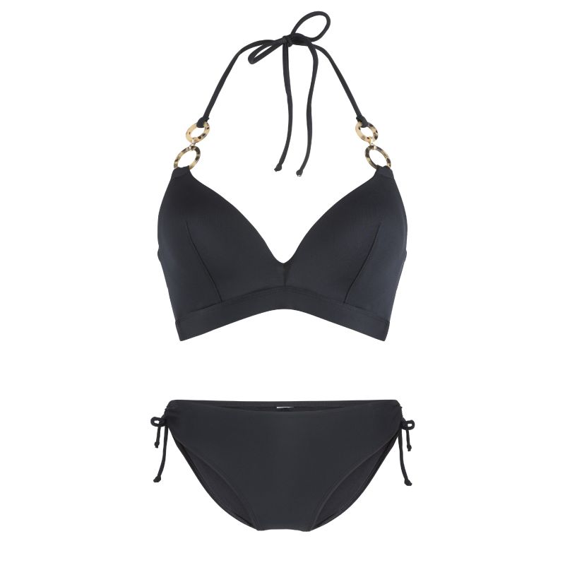 Linga Dore Triangel voorgevormde bikini zwart 40 C