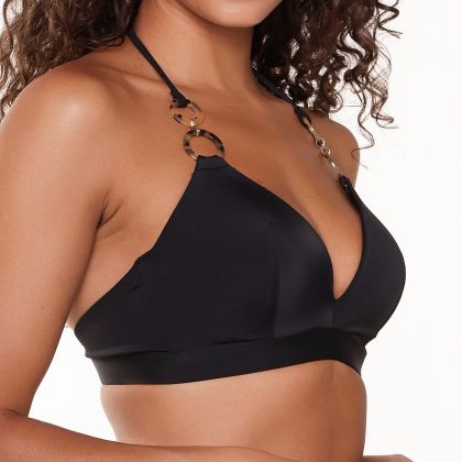 Linga Dore Triangel voorgevormde bikini zwart 40 C