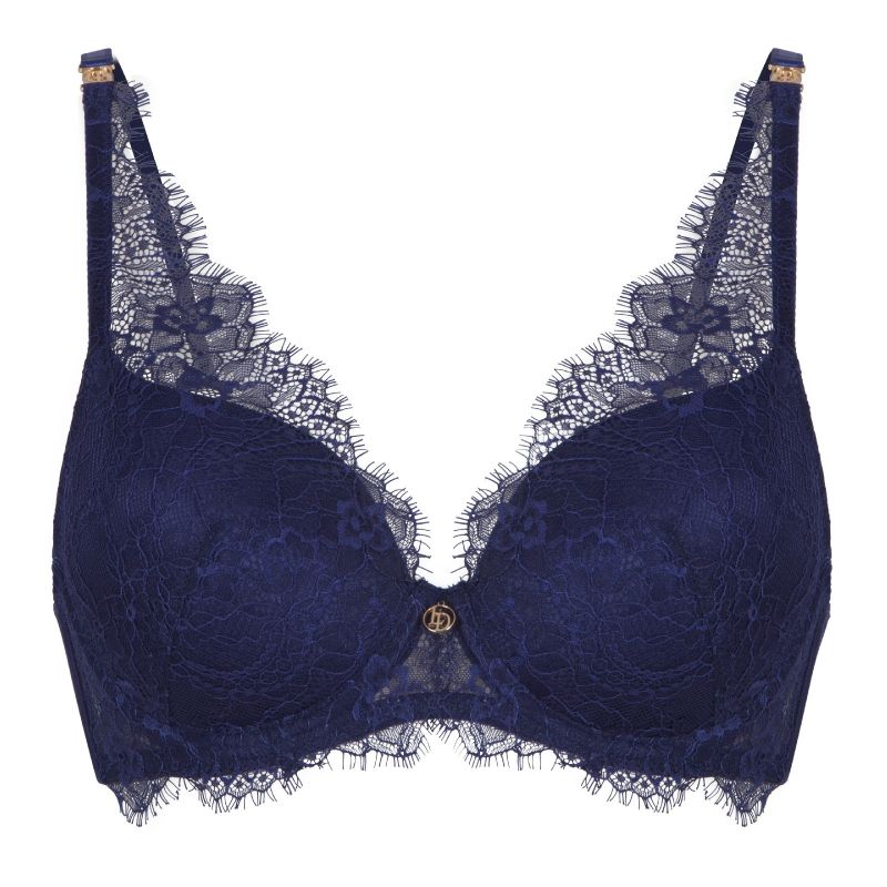 Linga Dore Triangle voorgevormde BH Blue Ribbon blauw 70 B