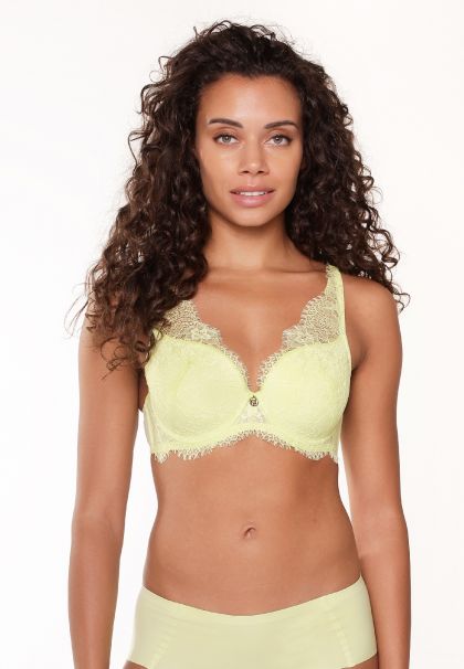 Linga Dore Triangle voorgevormde BH Sunny Lime geel 75 A
