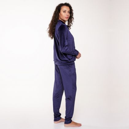 Linga Dore Velvet huispak blauw S -