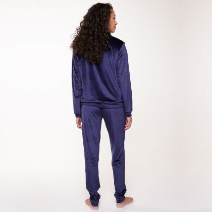 Linga Dore Velvet huispak blauw S -