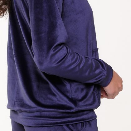 Linga Dore Velvet huispak blauw S -