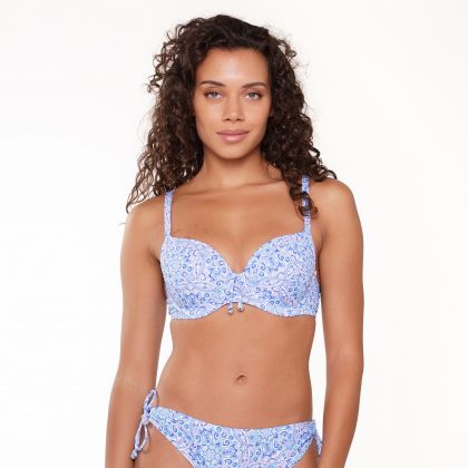 Linga Dore Voorgevormde bikini top blauw 44 E
