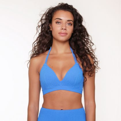 Linga Dore Voorgevormde Triangel Bikini blauw 38 A