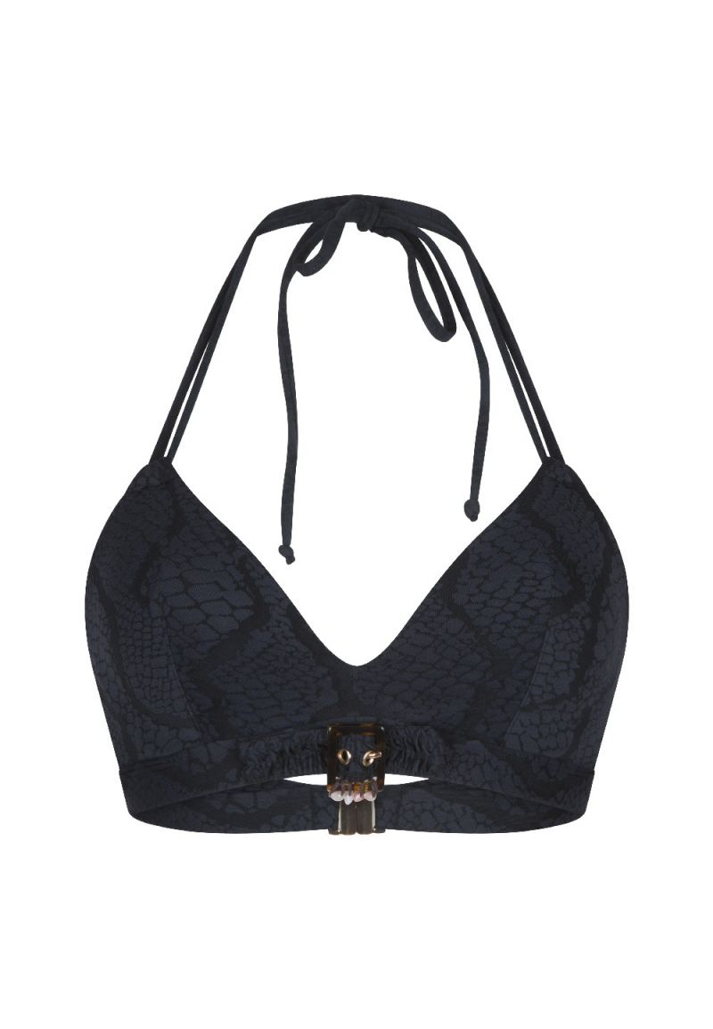 Linga Dore Voorgevormde Triangel Bikini zwart 36 A