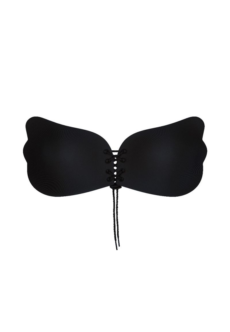 Linga Dore Zelfklevende Push-Up BH zwart B -