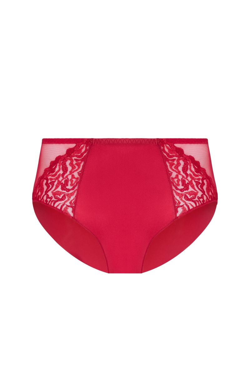Louisa Bracq Culotte Electric Waves Rougeà Lèvre rood 42 -