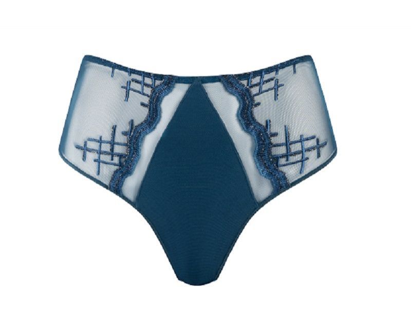Louisa Bracq Culotte Matrix Neon Botanica blauw 38 -