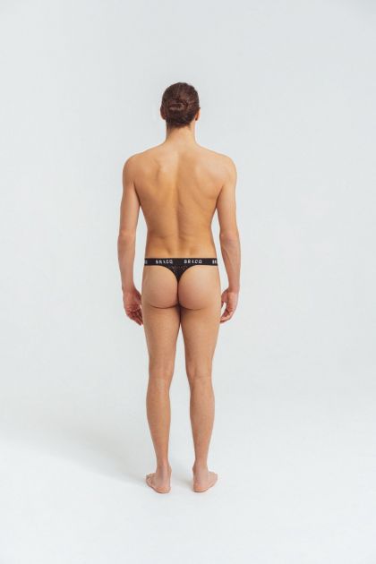 Louisa Bracq String Bracq Tribal zwart Xl -