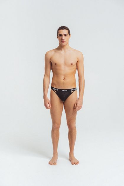 Louisa Bracq String Bracq Tribal zwart Xl -