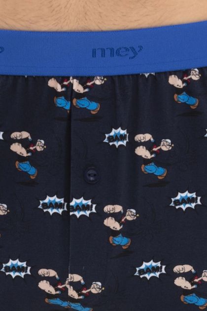 Mey Losse Boxershort Serie POPEYE blauw 8 -