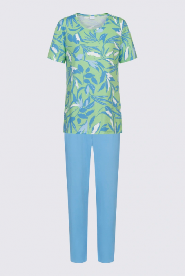 Mey Pyjama 7/8 broek groen 44 -