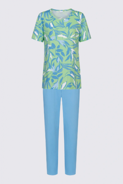 Mey Pyjama 7/8 broek groen 38 -