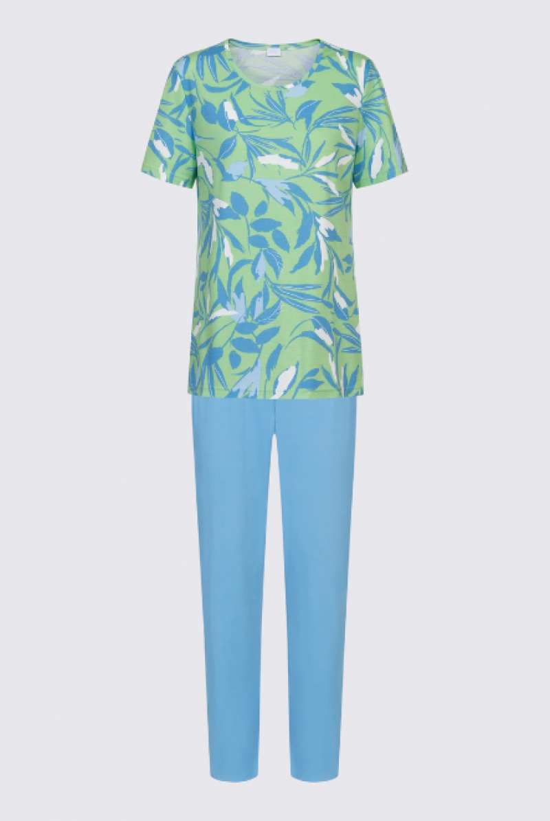 Mey Pyjama 7/8 broek groen 38 -