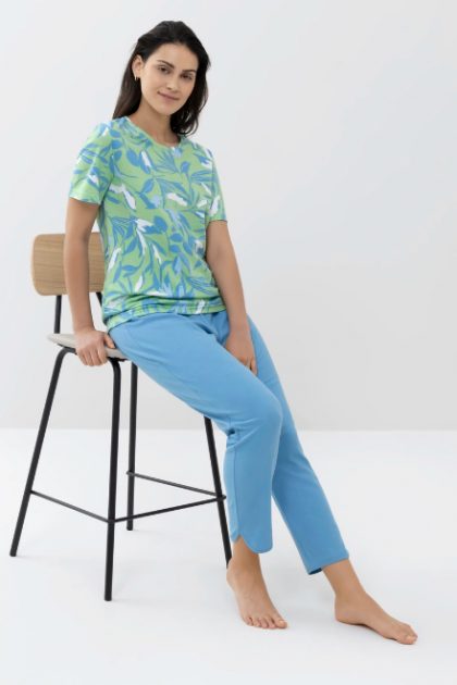 Mey Pyjama 7/8 broek groen 38 -