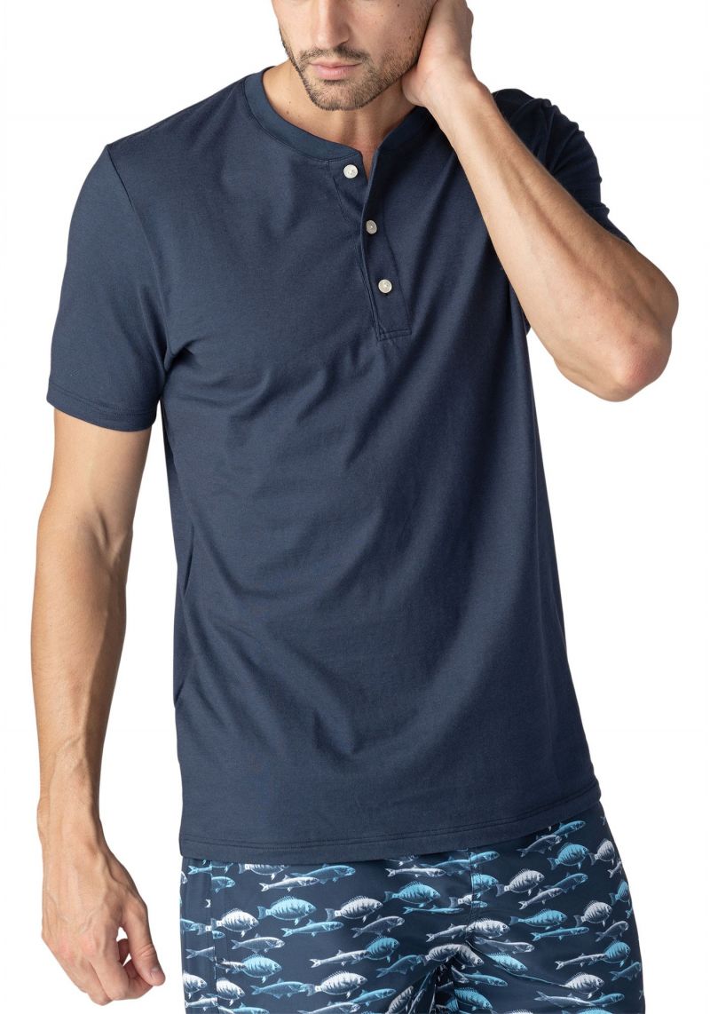 Mey Shirt Serie Ringwood blauw S -