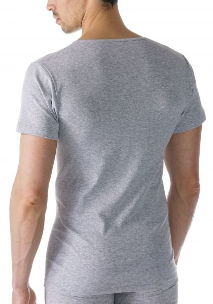 Mey Shirt V-Neck Casual Cotton grijs 8 -