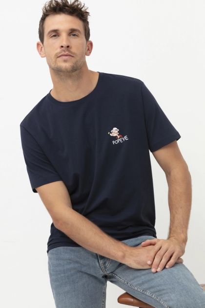 Mey T-shirt Serie POPEYE blauw S -