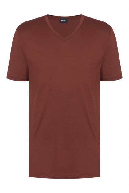 Mey T-shirt V-neck bruin L -