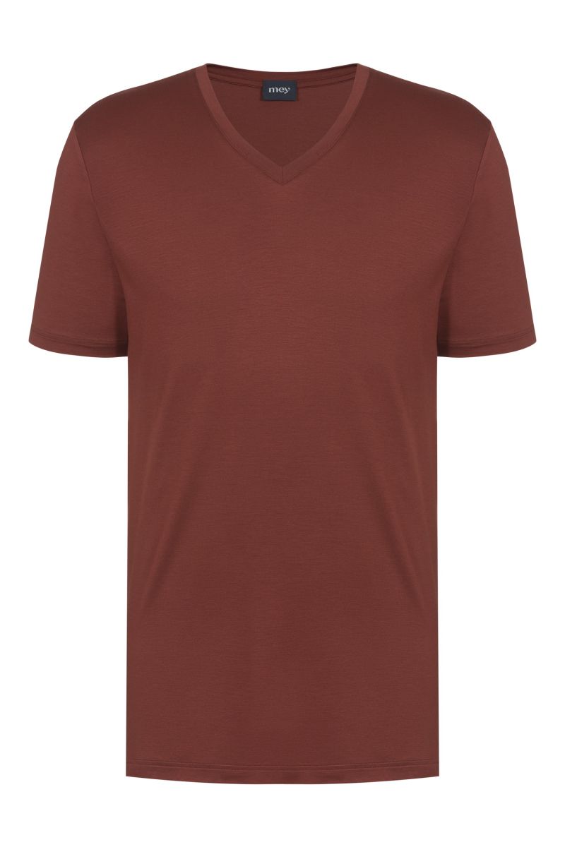 Mey T-shirt V-neck bruin L -