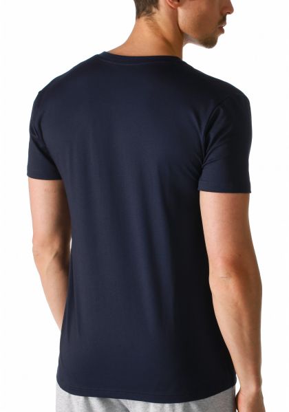 Mey V-Neck Shirt blauw Xl -