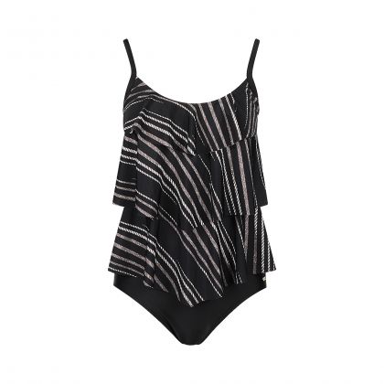 Mila Ladies swimsuit triple layer zwart 40 -
